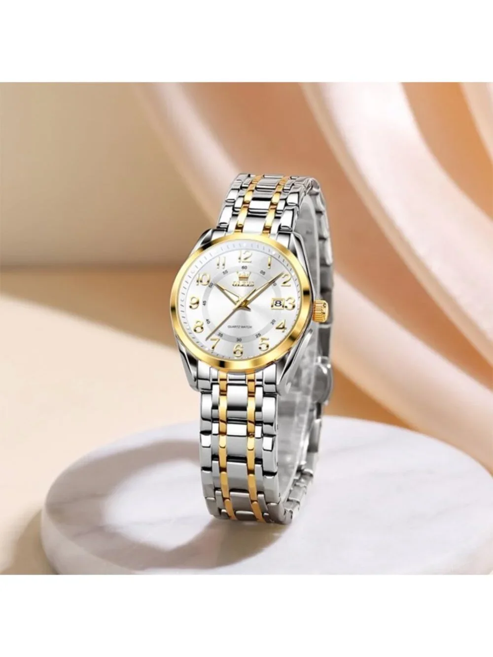 Elegant Stainless Steel Women's Dress Watch - Classic Style Wristwatch for